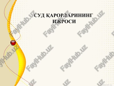 ijro ishlari — PPT