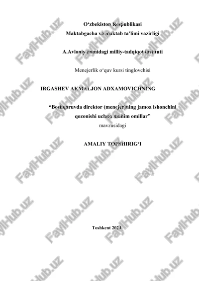 amaliy topshirigʻi — DOCX