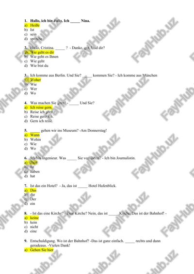 sprechen und verstehen b1 — DOC