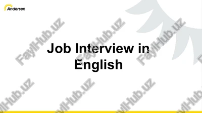 job interview in english — PPT