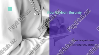 abu rayhon beruniy — PPTX
