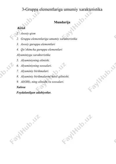 3-gruppa elementlariga umumiy xarakteristika — DOCX