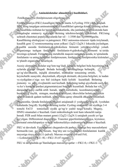 fenilketonuriya (fku) — DOCX