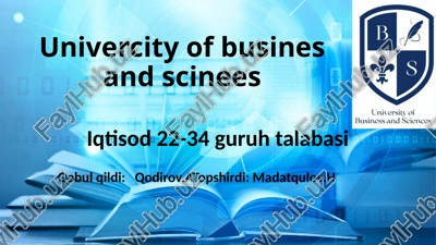 qabul qildi: qodirov.atopshirdi: madatqulov.h — PPTX