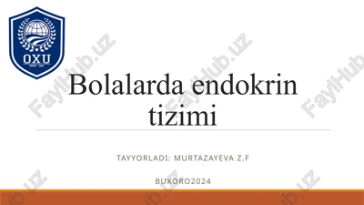 bolalardaendokrintizimi — PPTX