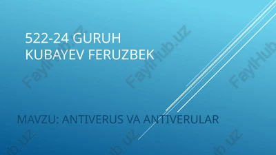 antiverus va antiverular — PPTX
