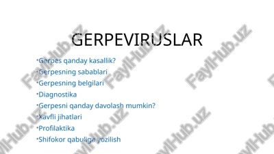 gerpeviruslar — PPTX