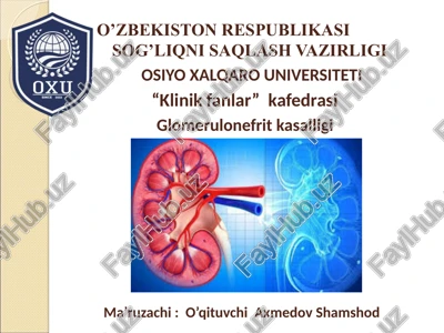 glomerulonefrit kasalligi — PPT