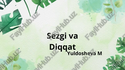 sezgi va diqqat — PPTX