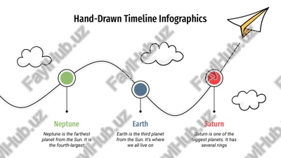 hand-drawn timeline infographics — PPTX