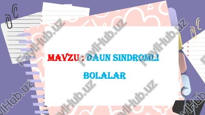 daun sindromli — PPTX