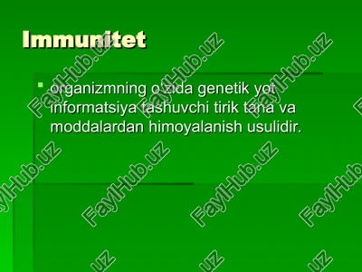 immunitet — PPT