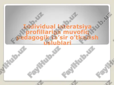 late-ratsiya profili — PPTX