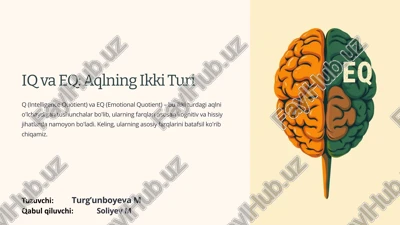 iq va eq: aqlning ikki turi — PPTX
