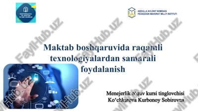 menejerlik o‘quv kursi — PPTX