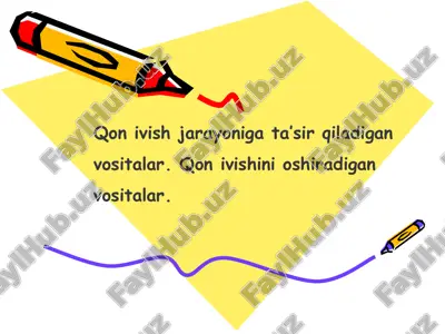 koagulyantlar — PPTX