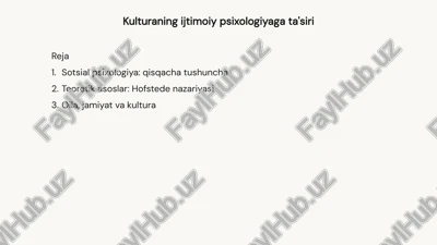 kultura təsiri — PPTX