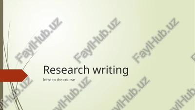 the reading and writing course — PPTX