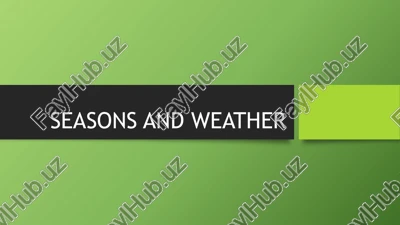 seasons and weather — PPTX