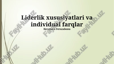 stressga chidamlilik — PPTX