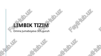 limbik tizim — PPTX