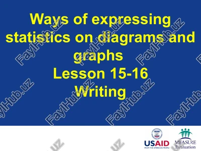 ways of expressing statistics on diagrams and graphs — PPT