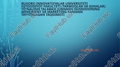zamonaviy menejer — PPTX