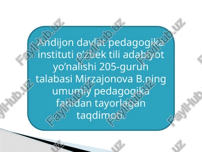 pedagogik mahoratning asosiy komponentlari — PPTX