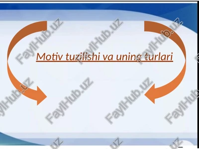 motiv va motivatsiya haqida tushincha — PPTX