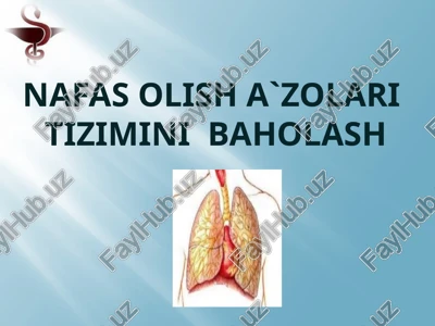 nafas olish a`zolari tizimini baholash — PPTX