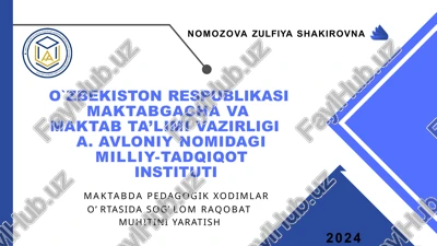 so'g'loq muhitini yaratish — PPTX