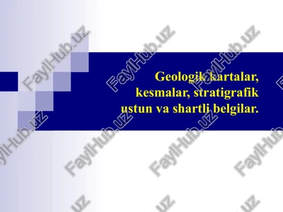 geologik xaritalar — PPTX
