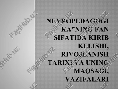neyropedagogika — PPTX