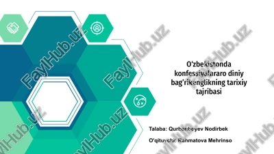 o'zbekistonda konfessiyalararo diniy bag’rikenglikning tarixiy tajribasi — PPTX