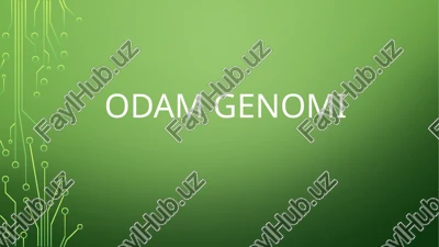 odam genomi — PPTX