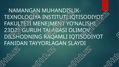 elektrontijoratning qisqacha tarixi va asoslari — PPTX