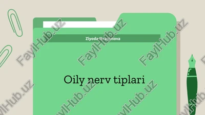 oily nerv tiplari — PPTX