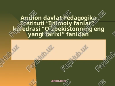 ta'lim sohasida amalga oshirilgan o'zgarishlar — PPTX