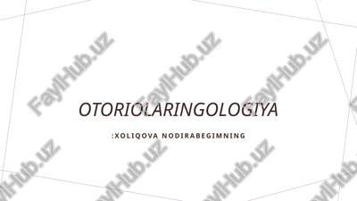 ichki quloq va gistologiyasi — PPTX