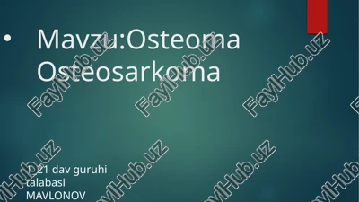 osteoma — PPTX