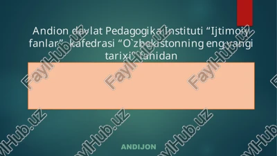 o'zbekistonning eng yaxshi tarixi — PPTX