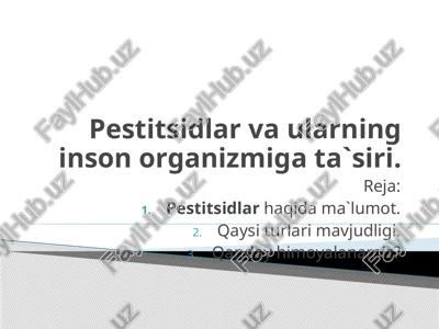 pestitsidlar — PPTX