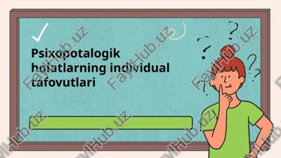 psixopotalogik holatlarni tahlil qilish usullari — PPTX