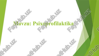 psixoprofilaktika — PPTX