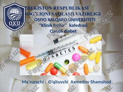 qandli diabet — PPT