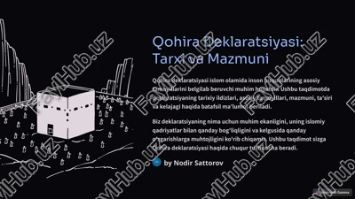 qohira deklaratsiyasi: tarxi va mazmuni — PPTX