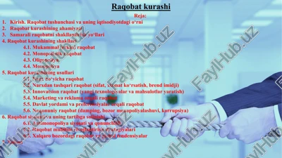 raqobatkurashi — PPTX