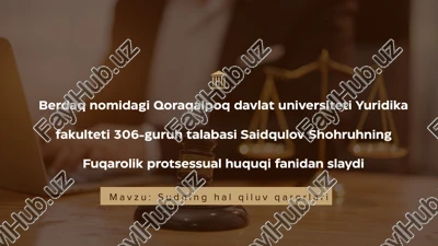 sudning halqiluv qarorlari — PPTX