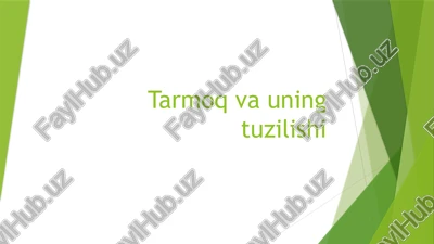 iqtisodiyotning tarmoq tuzilishi — PPTX