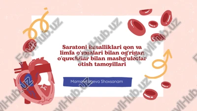 saratoni kasalliklari — PPTX